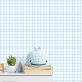 Galerie Plaid Blue Wallpaper