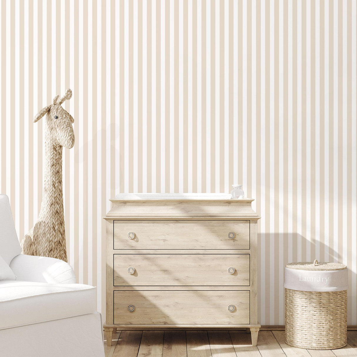 Galerie Regency Stripe Beige Wallpaper