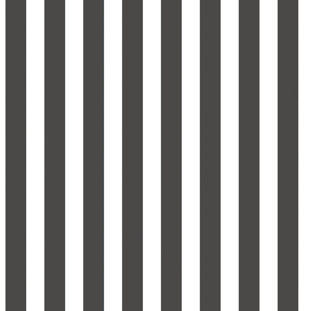 Galerie Regency Stripe Black Wallpaper