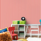Galerie Regency Stripe Red Wallpaper