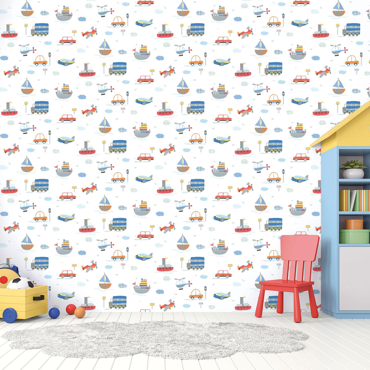 Galerie Transportation Multi-coloured Wallpaper