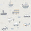 Galerie Transportation Silver Grey Wallpaper