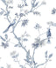 Galerie Classic Bird Trail Blue Wallpaper