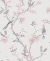 Galerie Classic Bird Trail Pink Wallpaper