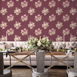 Galerie Classic Bouquet Red Wallpaper