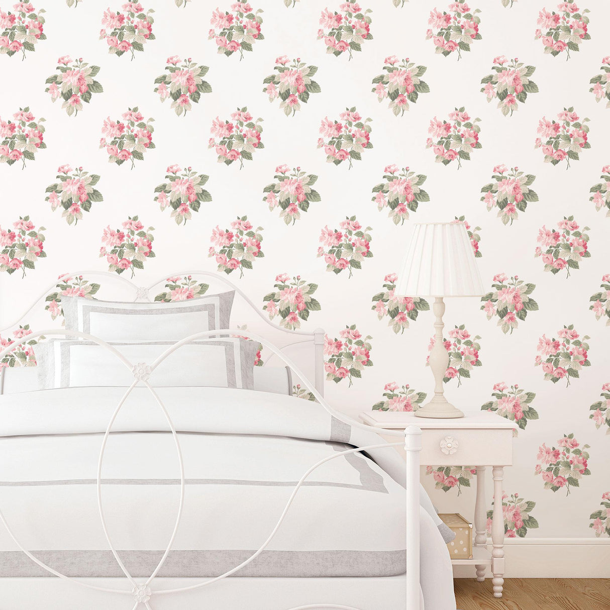 Galerie Classic Bouquet Pink Wallpaper