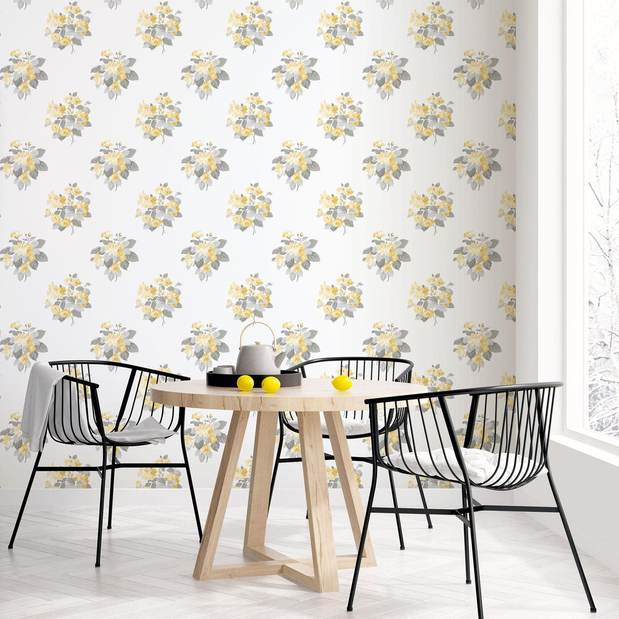 Galerie Classic Bouquet Yellow Wallpaper