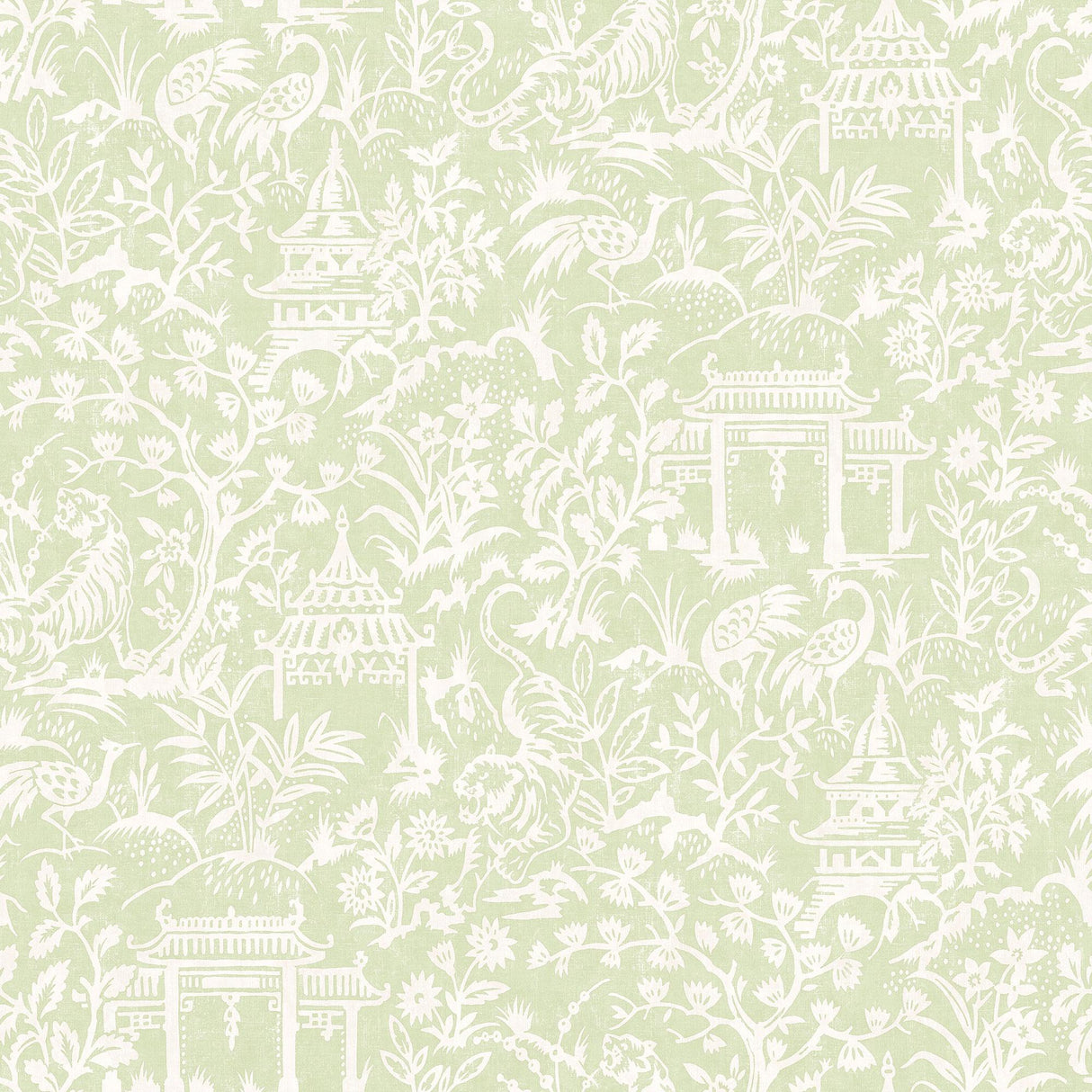 Galerie Garden Toile Green Wallpaper