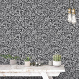 Galerie Garden Toile Black Wallpaper