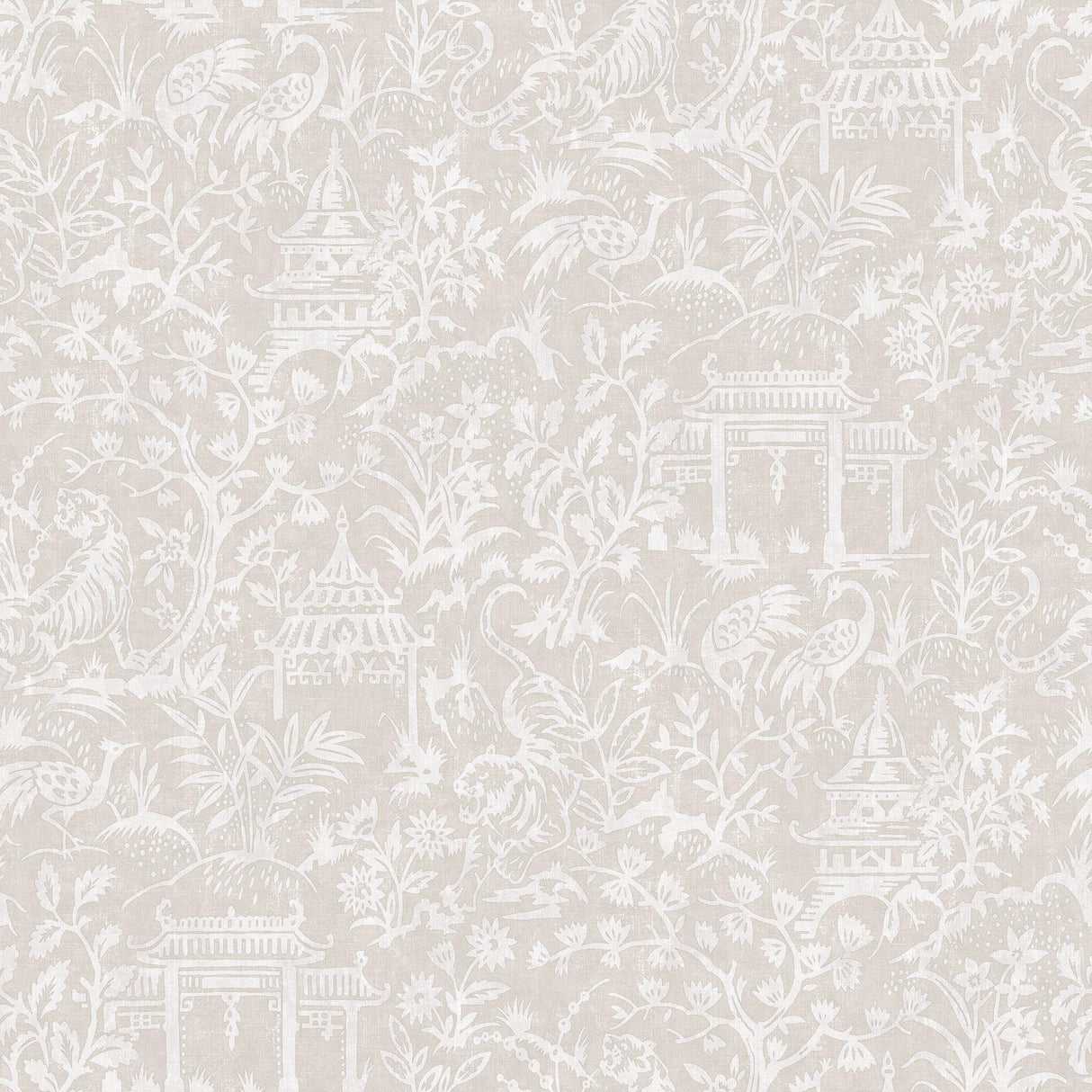 Galerie Garden Toile Beige Wallpaper
