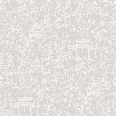 Galerie Garden Toile Beige Wallpaper