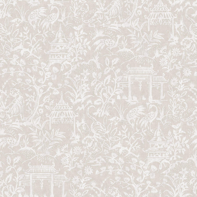 Galerie Garden Toile Beige Wallpaper