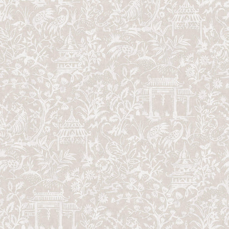 Galerie Garden Toile Beige Wallpaper