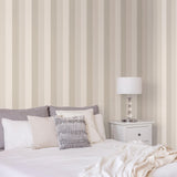 Galerie Secret Stripe Beige Wallpaper