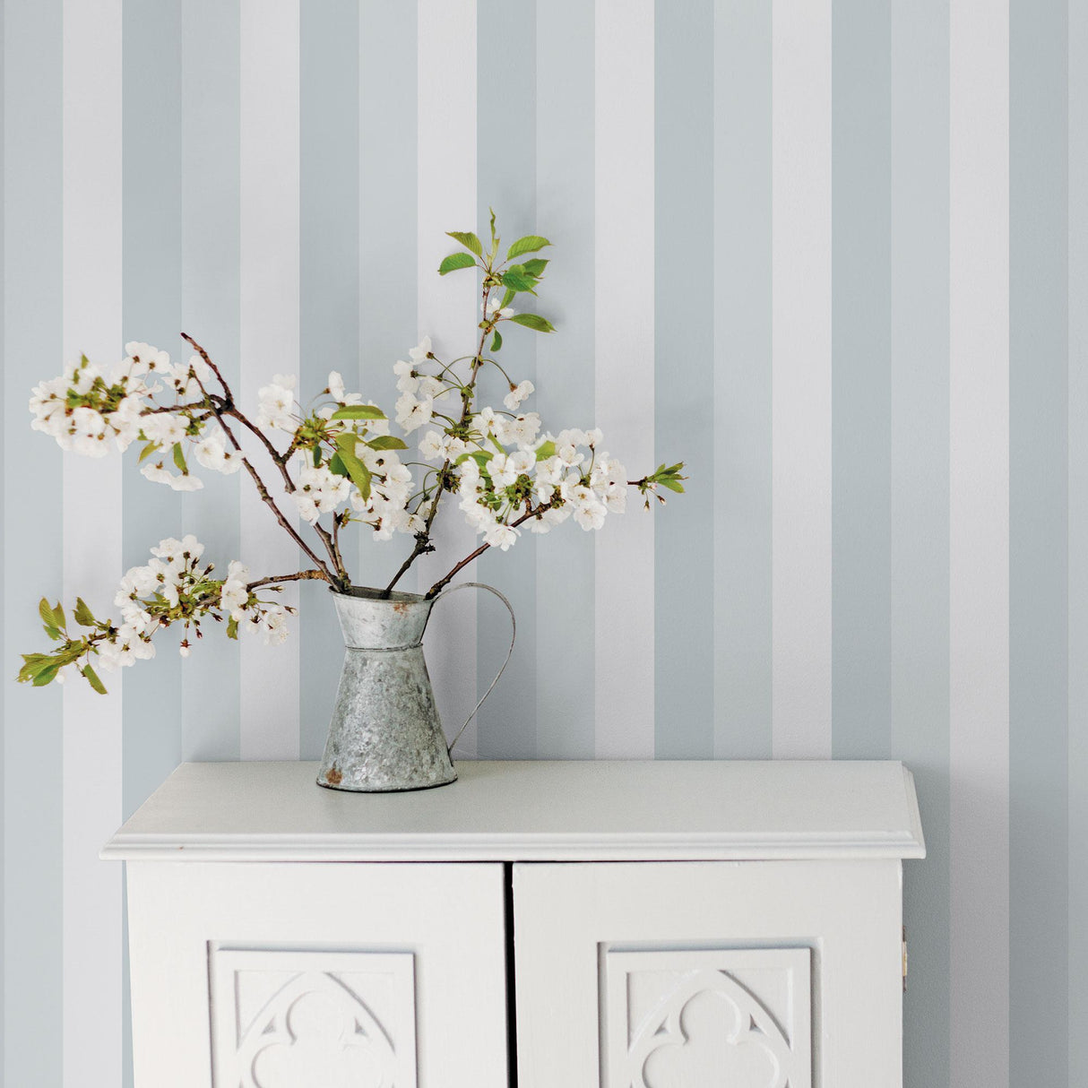 Galerie Secret Stripe Blue Wallpaper