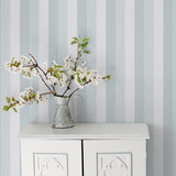 Galerie Secret Stripe Blue Wallpaper