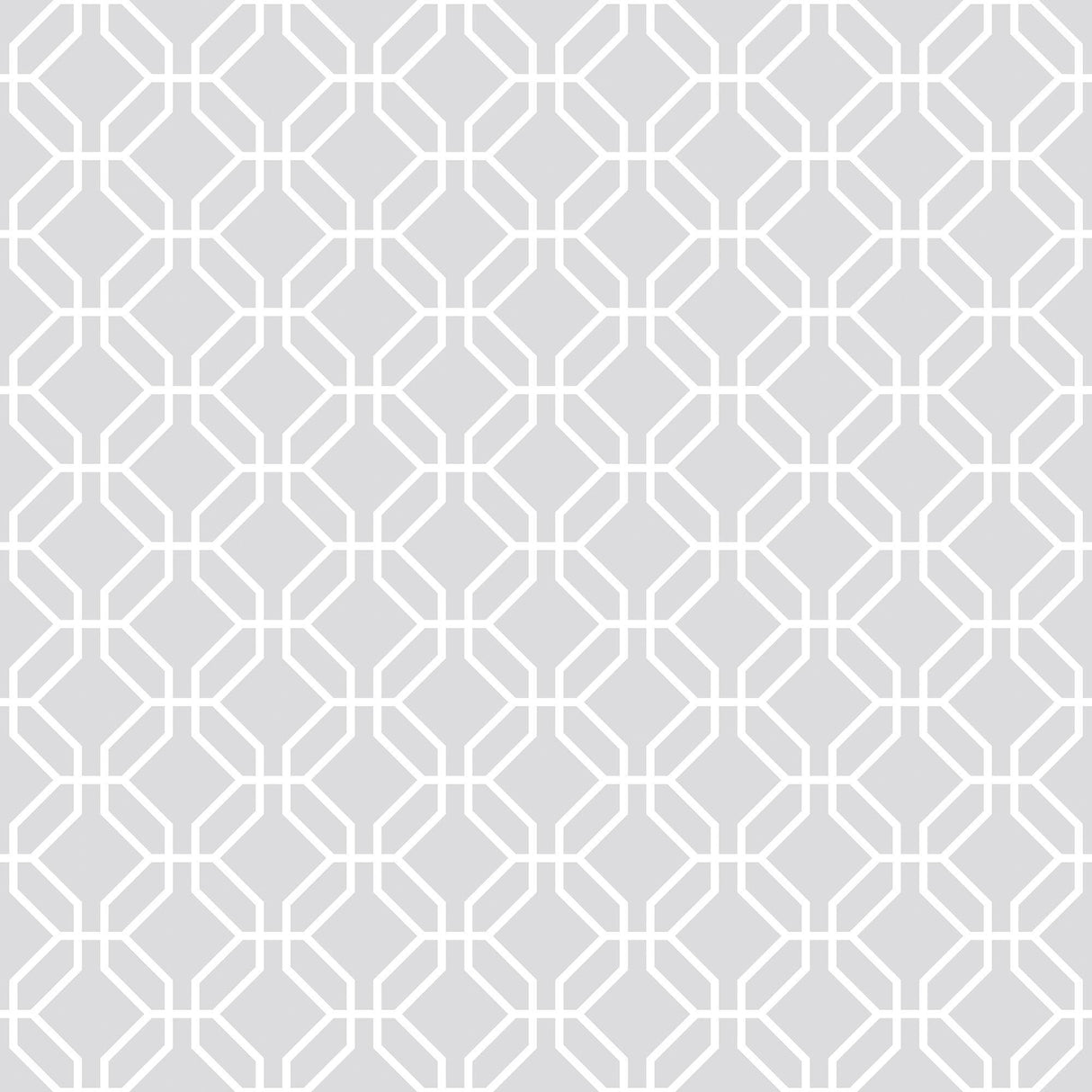 Galerie Trellis Negative Silver Grey Wallpaper