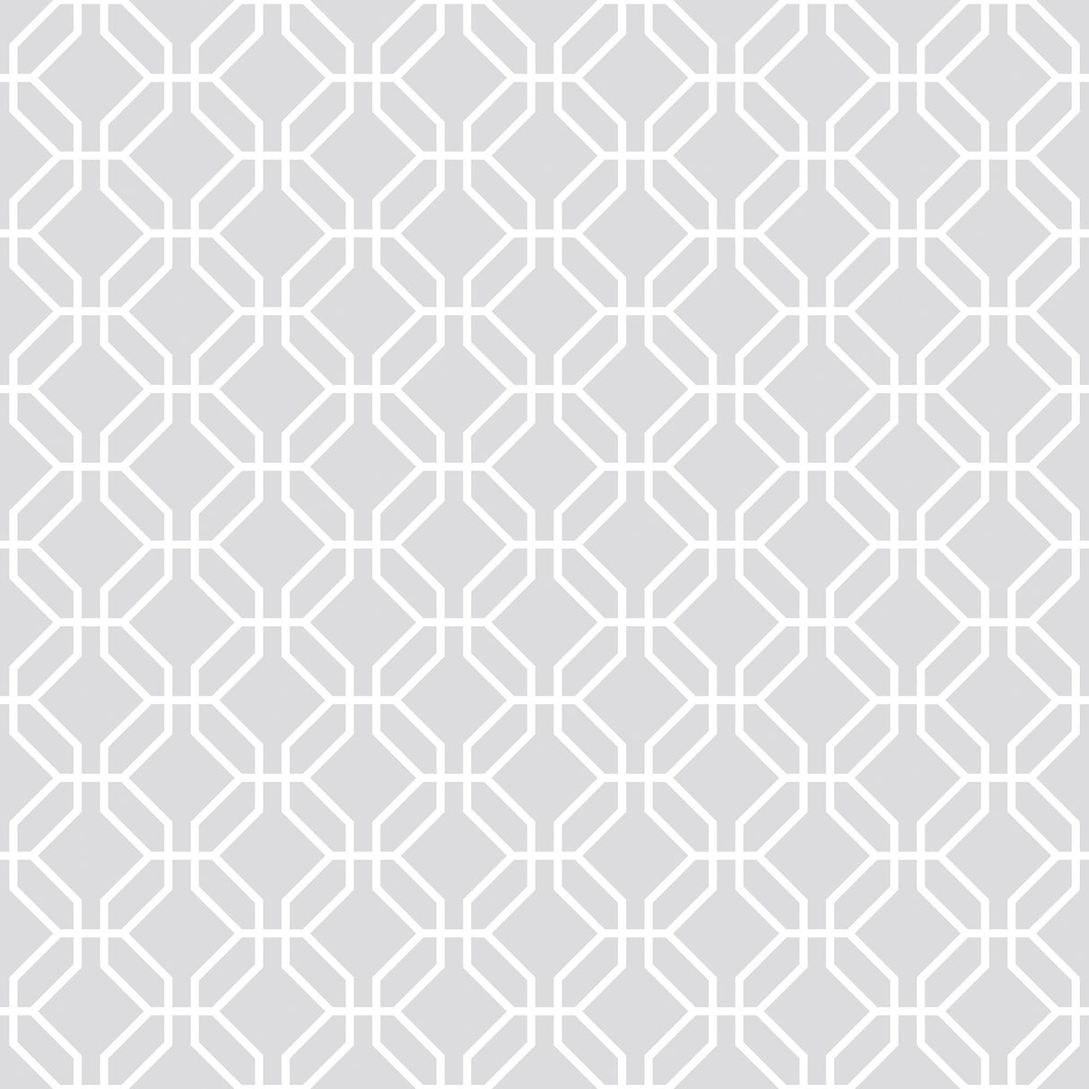 Galerie Trellis Negative Silver Grey Wallpaper