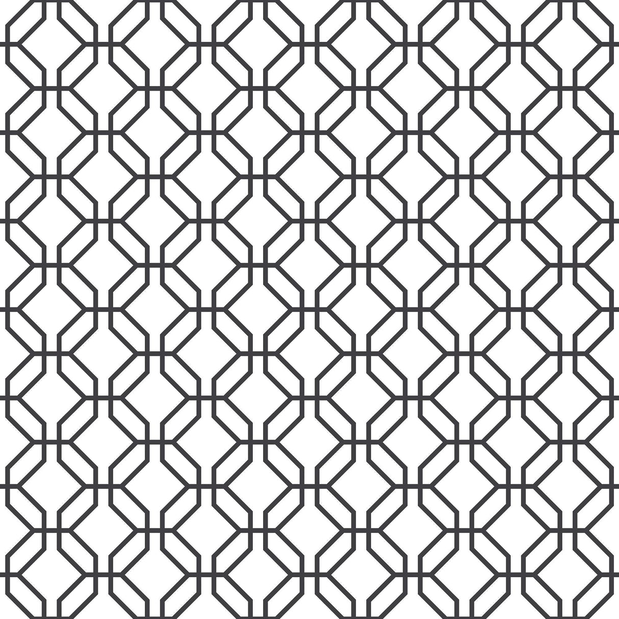 Galerie Trellis Positive Black Wallpaper