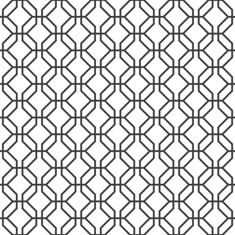 Galerie Trellis Positive Black Wallpaper