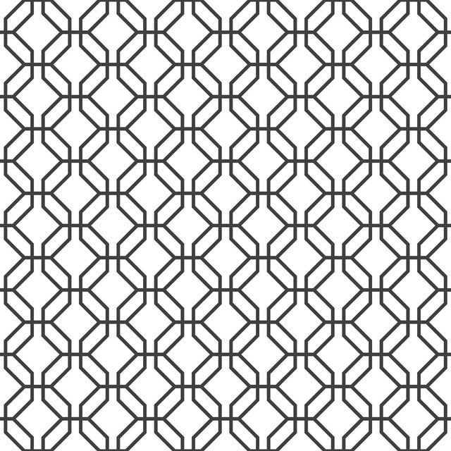 Galerie Trellis Positive Black Wallpaper