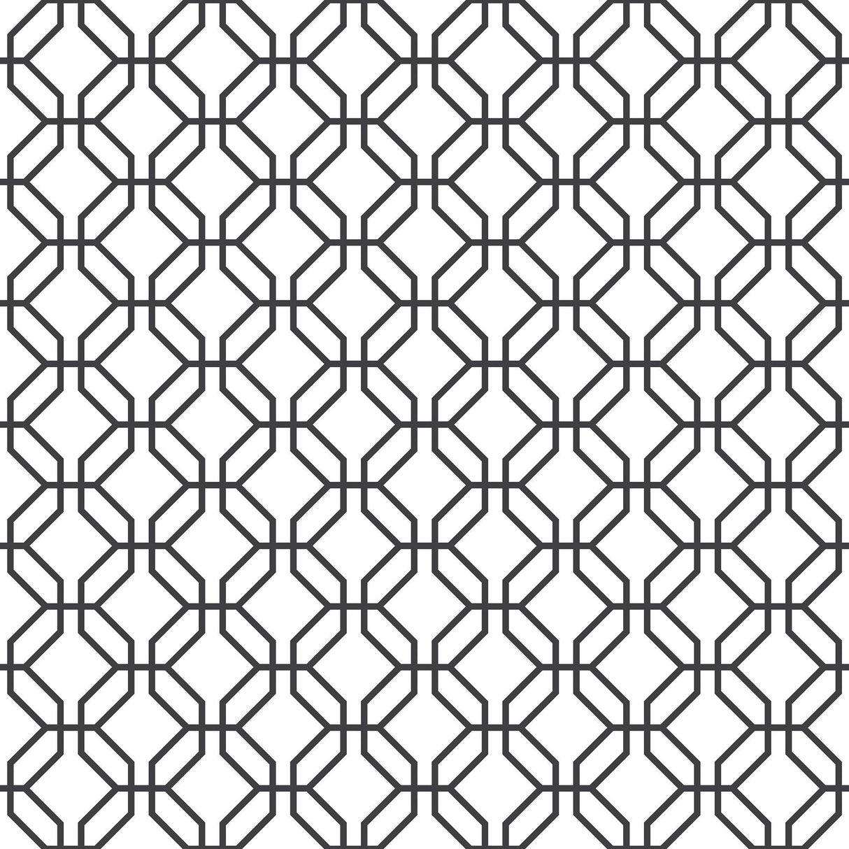 Galerie Trellis Positive Black Wallpaper
