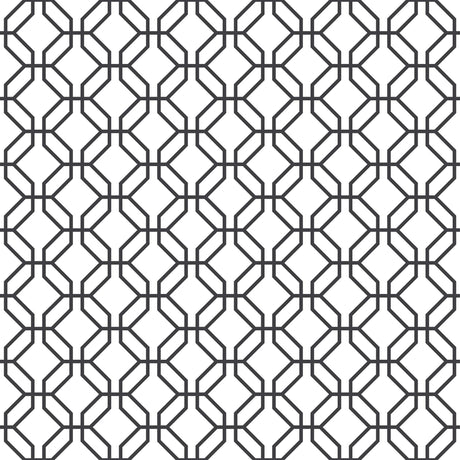 Galerie Trellis Positive Black Wallpaper