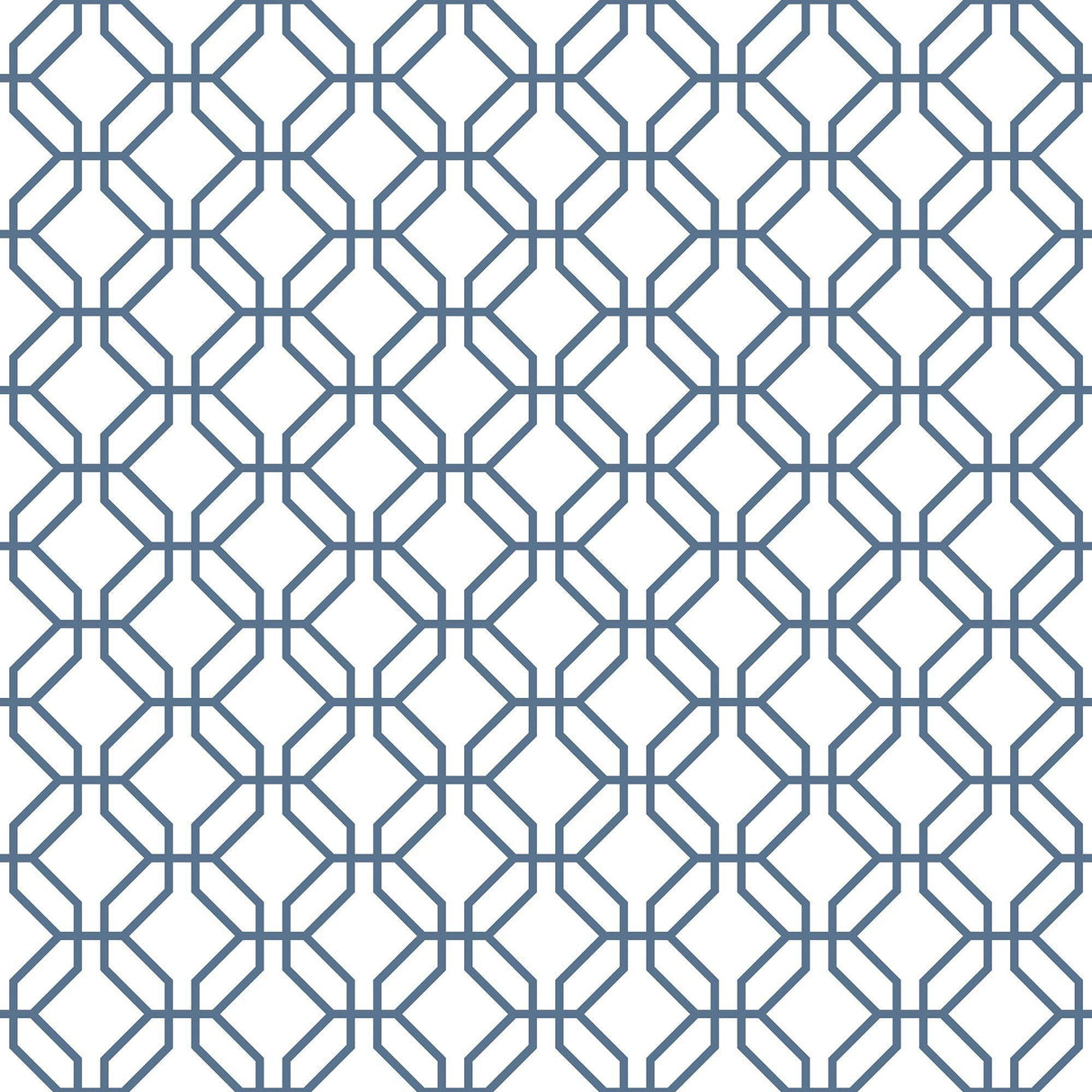 Galerie Trellis Positive Blue Wallpaper
