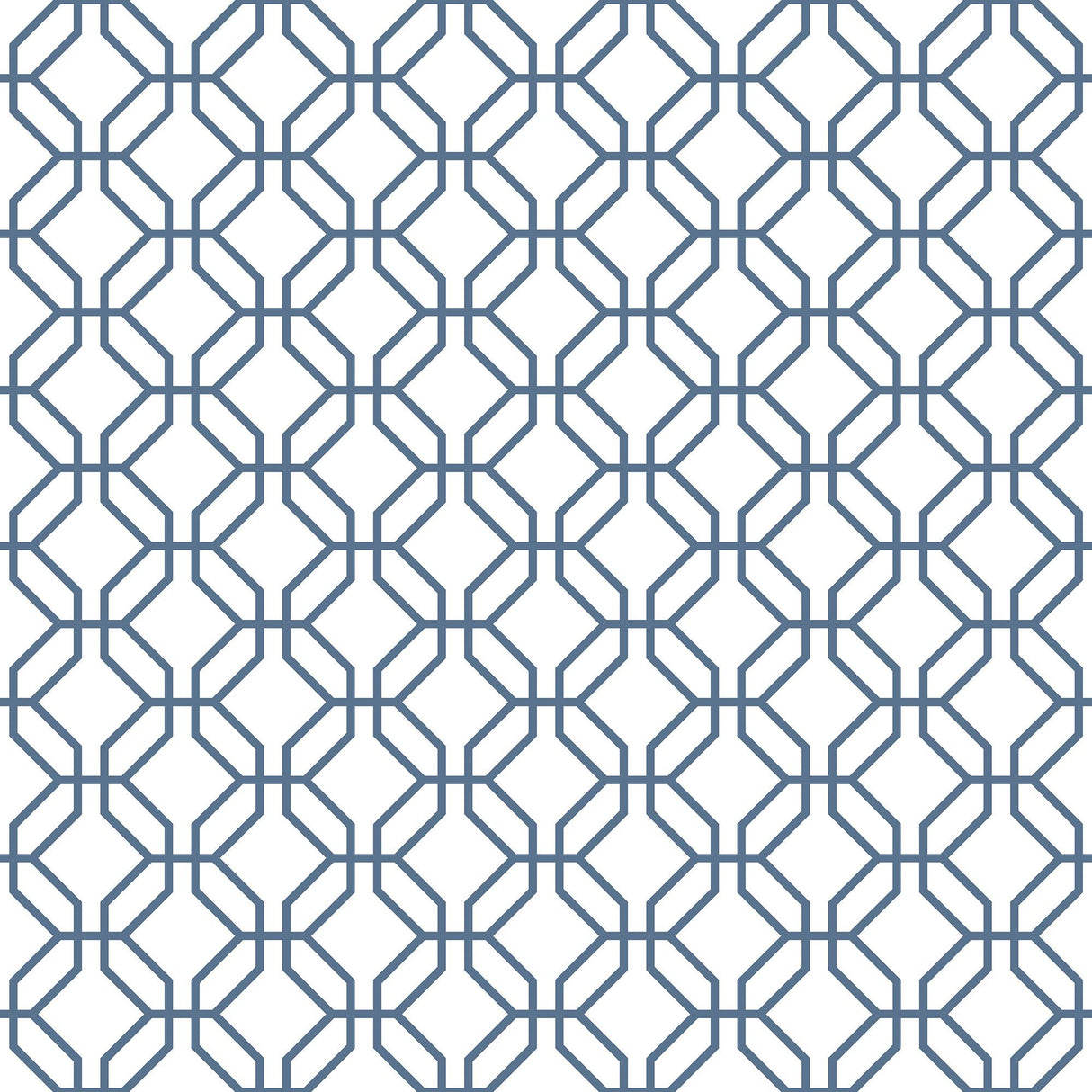 Galerie Trellis Positive Blue Wallpaper