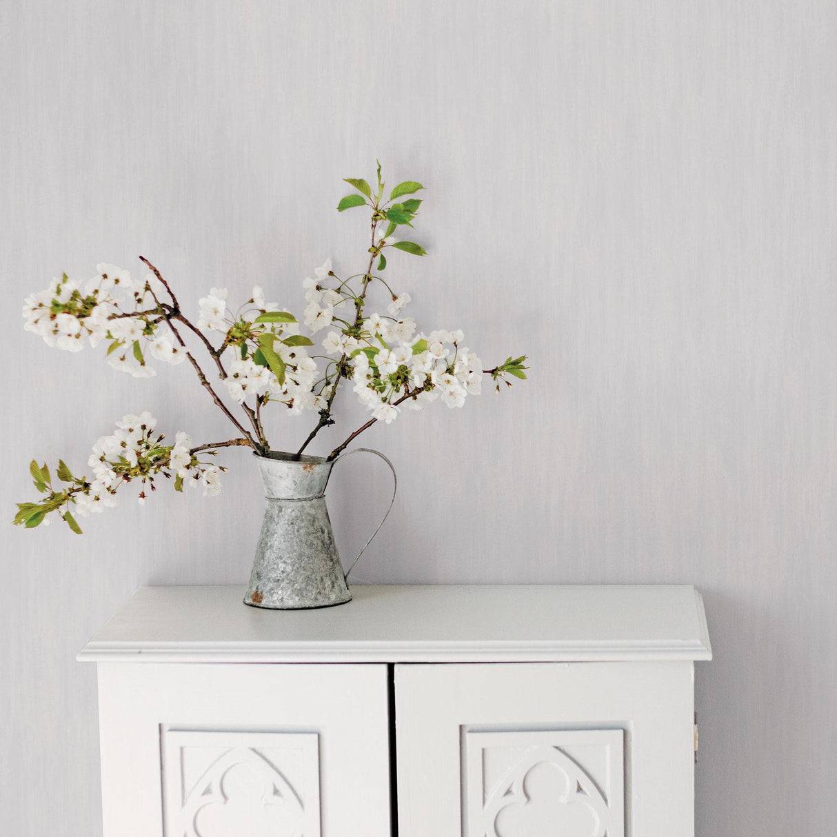 Galerie Wispy Texture Silver Grey Wallpaper