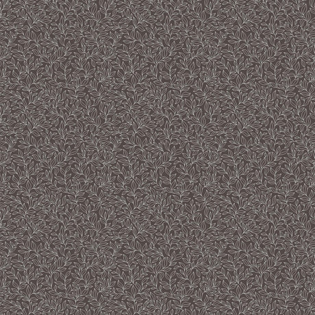 Galerie Stencil Leaf Black Wallpaper