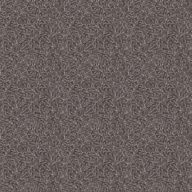 Galerie Stencil Leaf Black Wallpaper