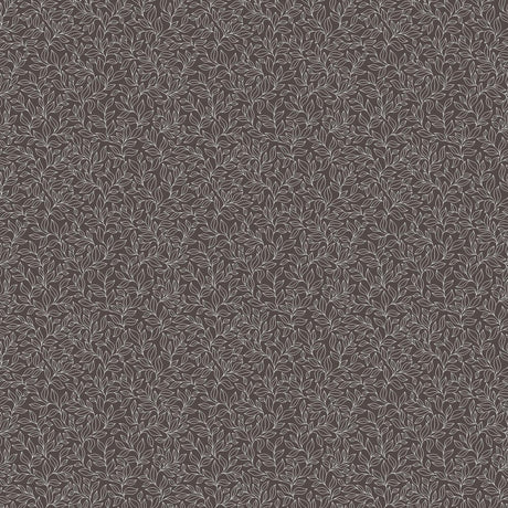 Galerie Stencil Leaf Black Wallpaper
