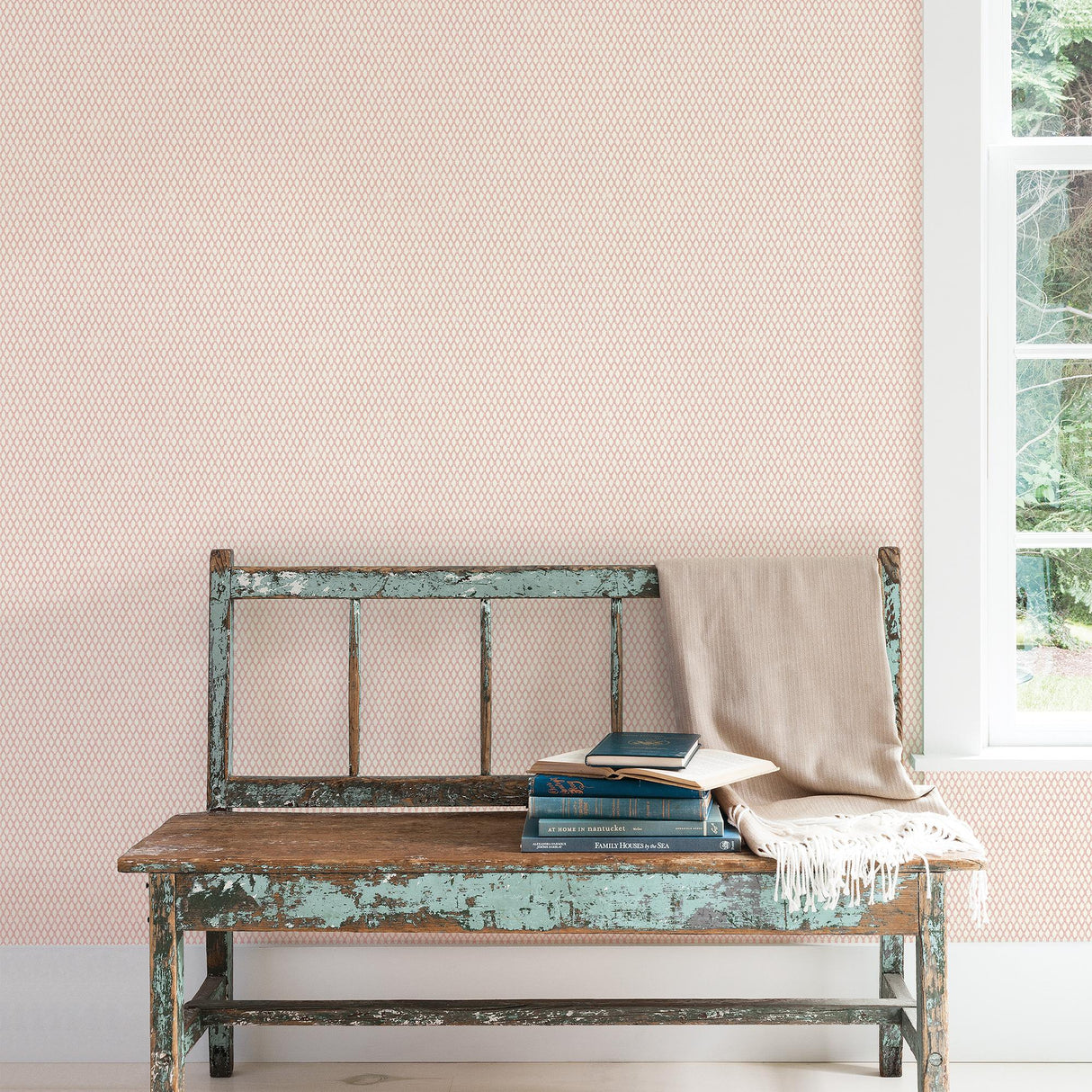 Galerie Double Links Red Wallpaper