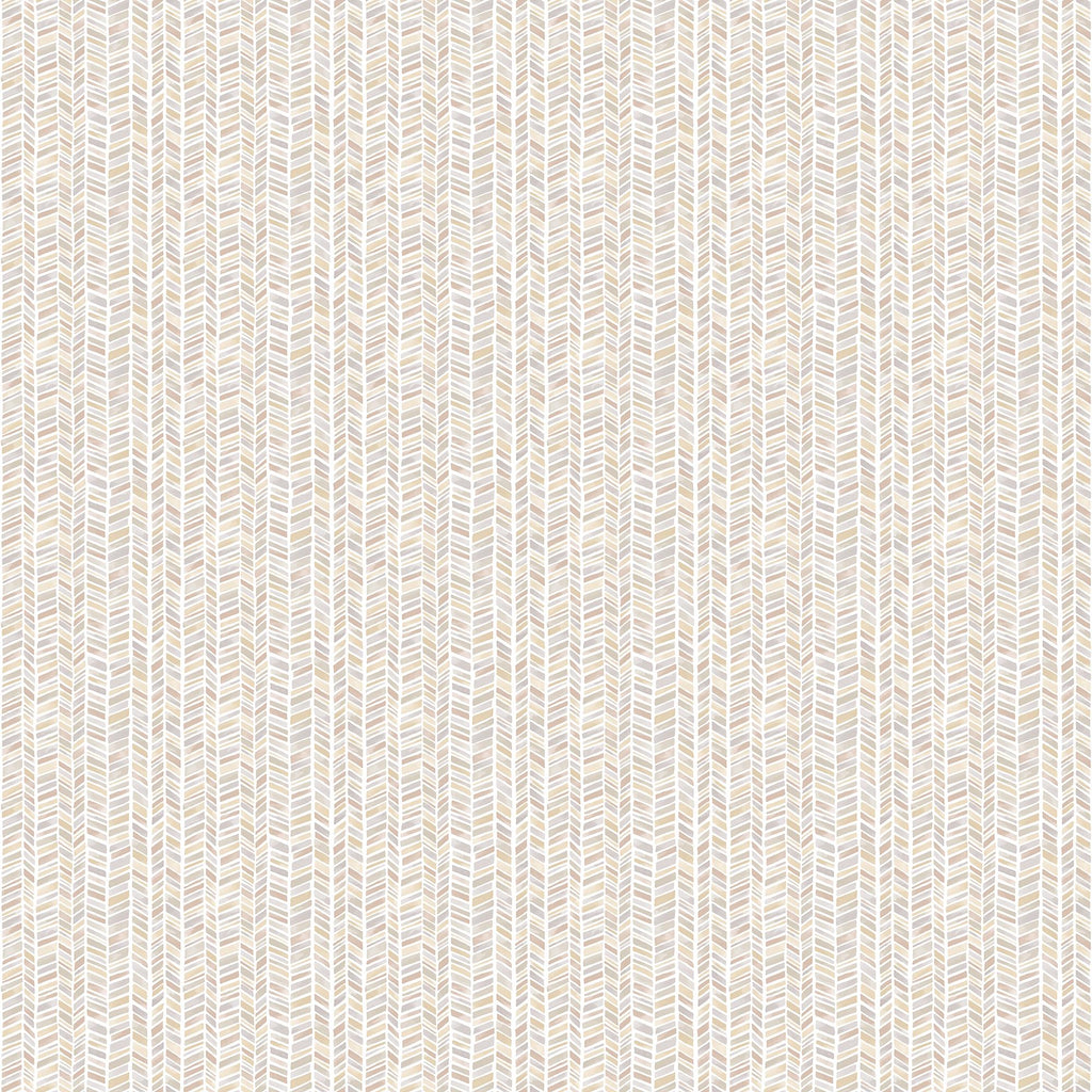 Galerie Stained Glass Stripe Bronze Brown Wallpaper