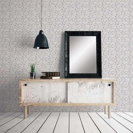 Galerie Mini Mod Floral Silver Grey Wallpaper