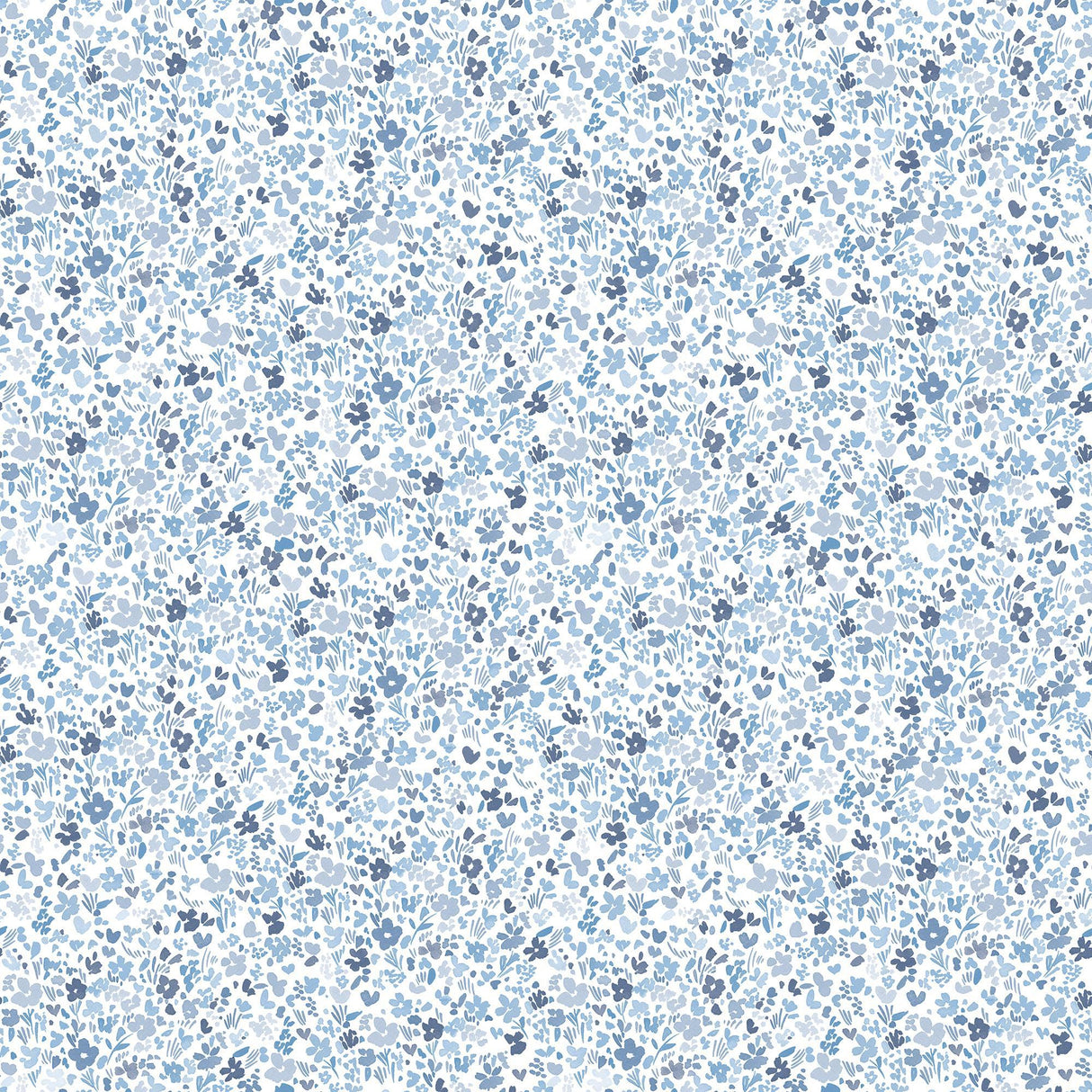 Galerie Mini Mod Floral Blue Wallpaper