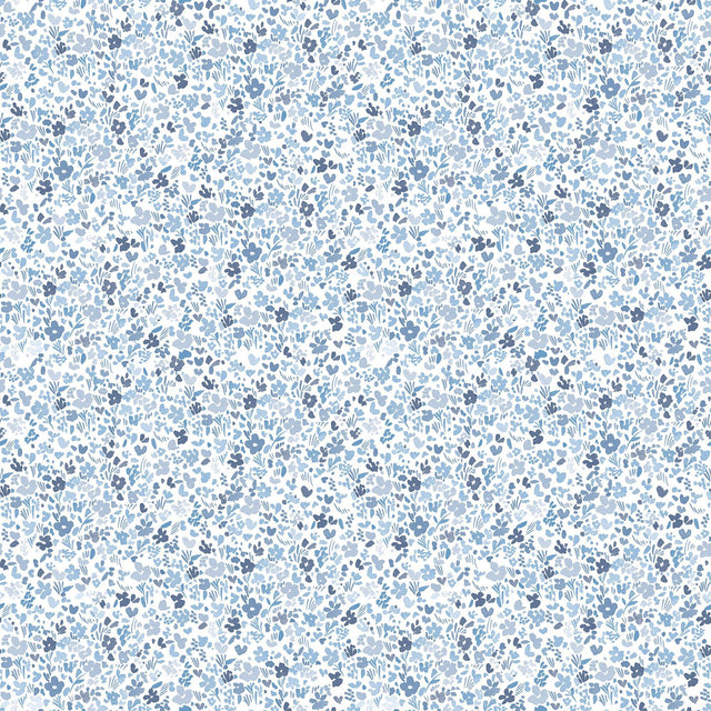 Galerie Mini Mod Floral Blue Wallpaper
