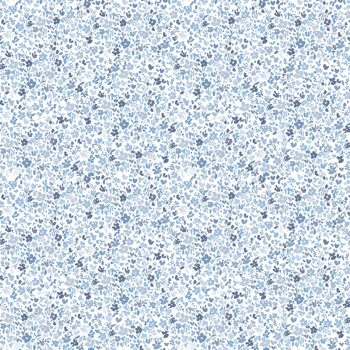 Galerie Mini Mod Floral Blue Wallpaper