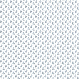 Galerie Vintage Bud Blue Wallpaper