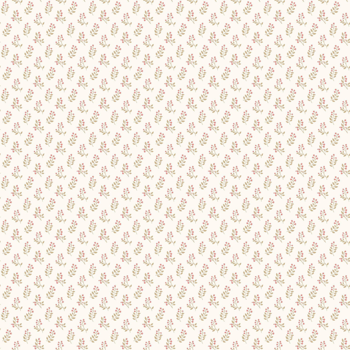 Galerie Vintage Bud Red Wallpaper