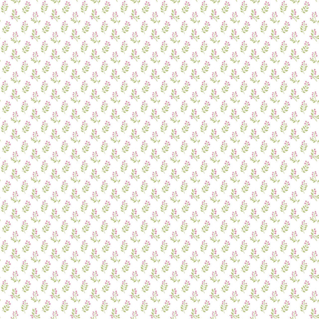 Galerie Vintage Bud Green Wallpaper