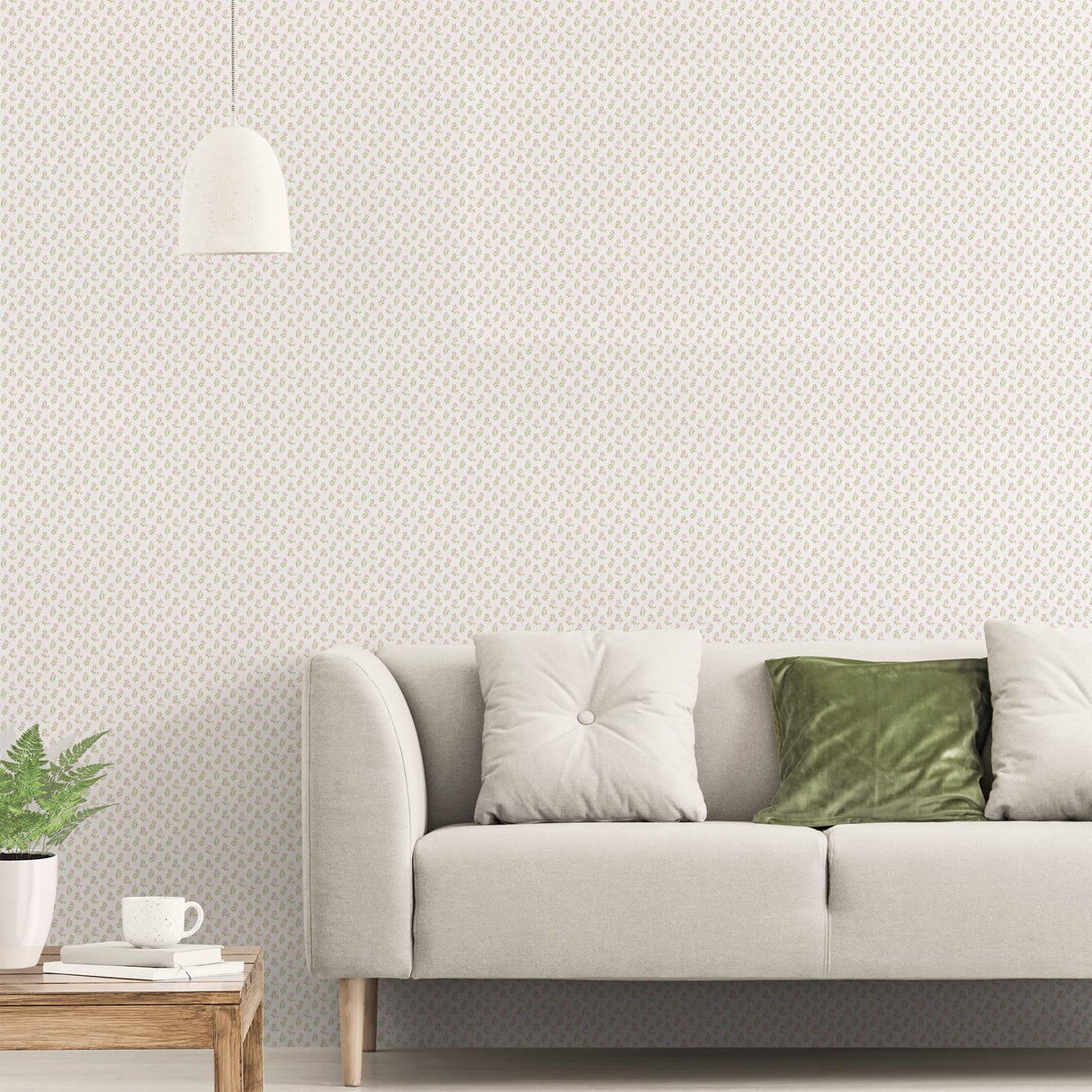 Galerie Vintage Bud Green Wallpaper