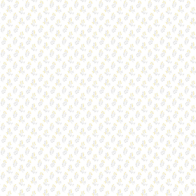 Galerie Vintage Bud Yellow Wallpaper