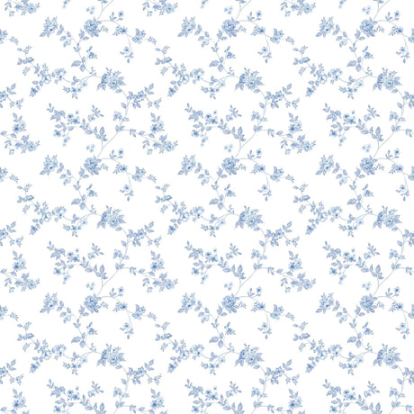 Galerie Delicate Floral Blue Wallpaper