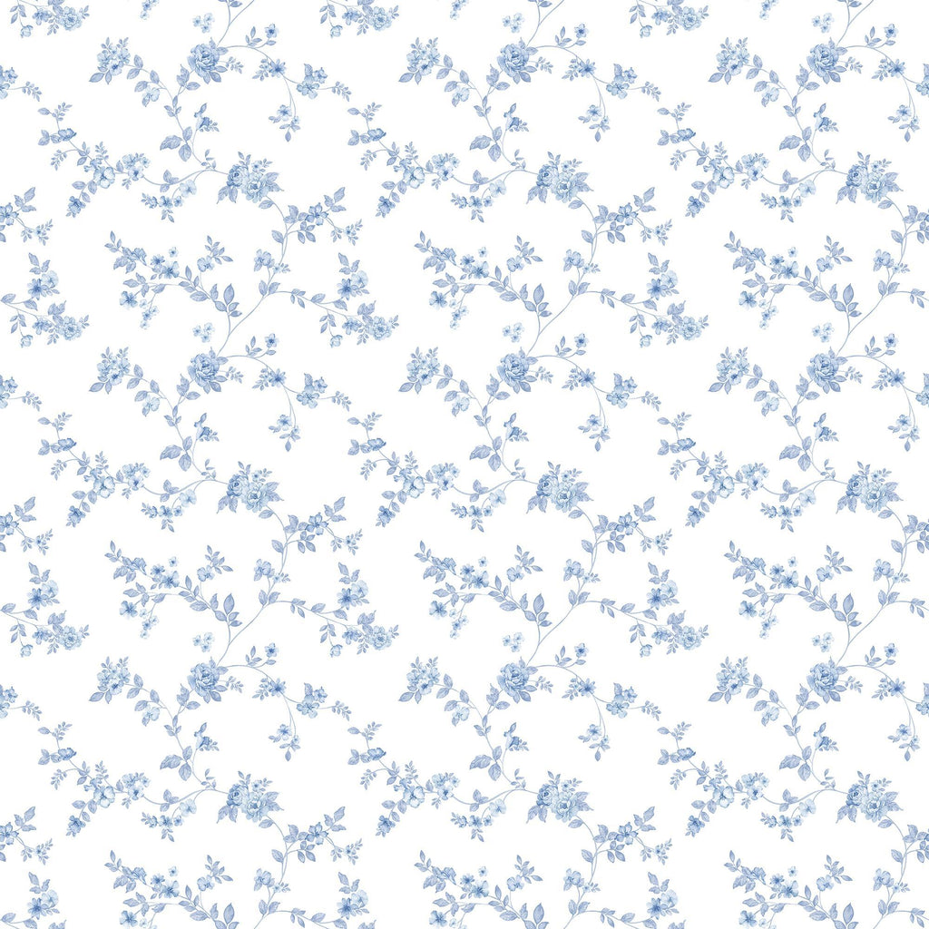Galerie Delicate Floral Blue Wallpaper