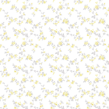 Galerie Delicate Floral Yellow Wallpaper