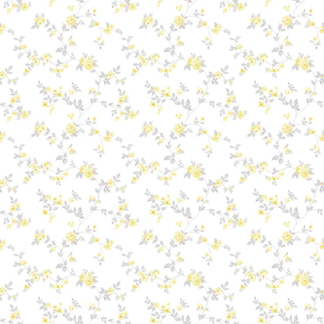 Galerie Delicate Floral Yellow Wallpaper