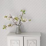 Galerie Ogee Floral Silver Grey Wallpaper