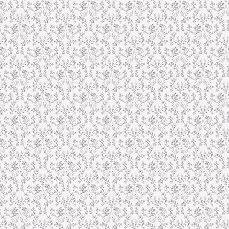 Galerie Ogee Floral Silver Grey Wallpaper